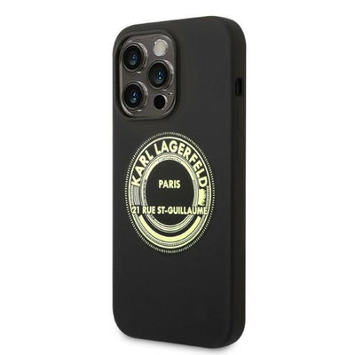Karl Lagerfeld Silicone RSG case for iPhone 14 Pro - black