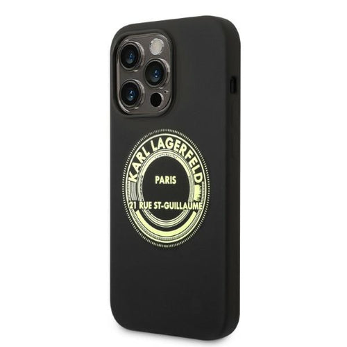 Karl Lagerfeld Silicone RSG case for iPhone 14 Pro - black