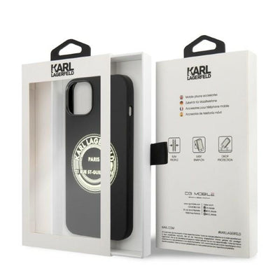 Karl Lagerfeld KLHCP14MSRSGRCK iPhone 14 Plus 6.7 "hardcase black / black Silicone RSG