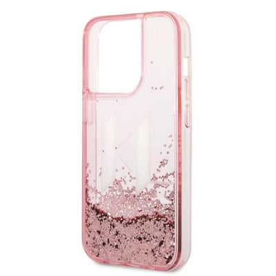 Karl Lagerfeld KLHCP14XLBKLCP iPhone 14 Pro Max 6.7 "pink / pink hardcase Liquid Glitter Big KL