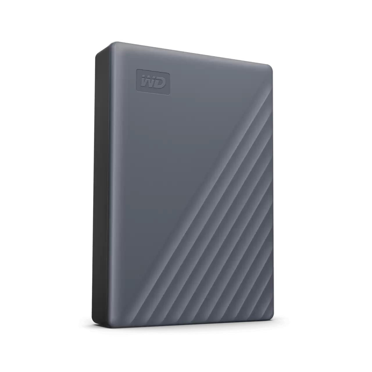 External HDD WESTERN DIGITAL My Passport WDBRMD0050BGY-WESN 5TB USB-C Colour Grey WDBRMD0050BGY-WESN