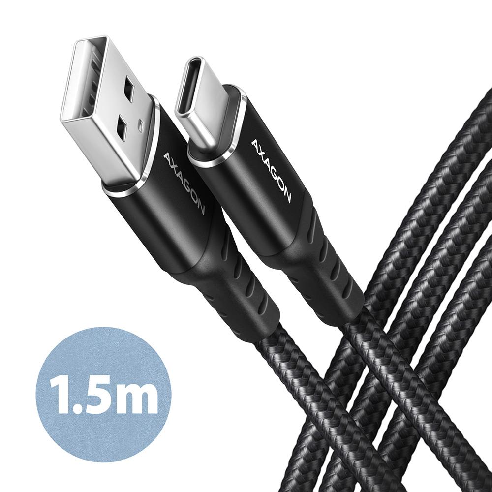 CABLE USB-C TO USB2.0 1.5M/BLACK BUCM-AM15AB AXAGON