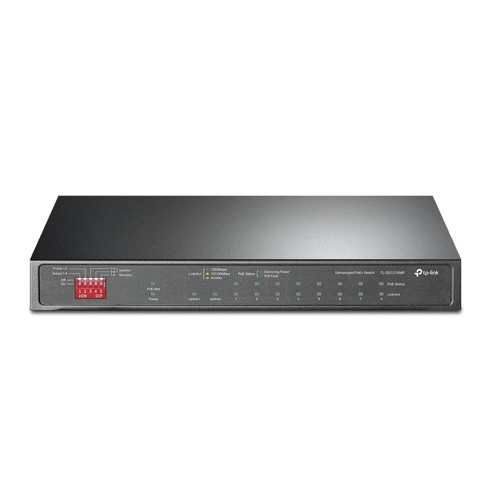 Switch TP-LINK 1xSFP PoE+ ports 8 TL-SG1210MP