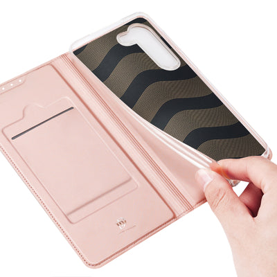 Dux Ducis Skin Pro case for Samsung Galaxy S23+ flip cover card wallet stand pink