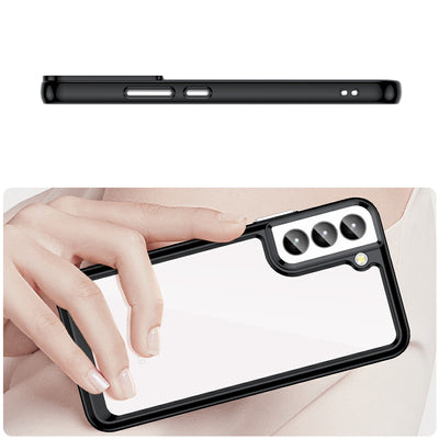 Outer Space Case for Samsung Galaxy S23+ cover with a flexible frame black — Hurtel