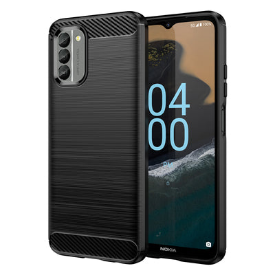 Carbon Case cover for Nokia G400 flexible silicone carbon cover black — Hurtel