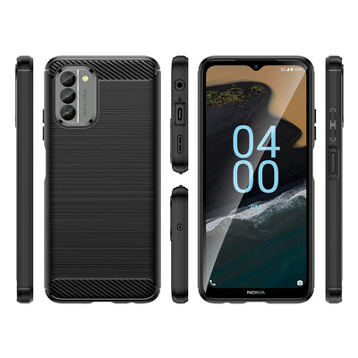 Carbon Case cover for Nokia G400 flexible silicone carbon cover black — Hurtel