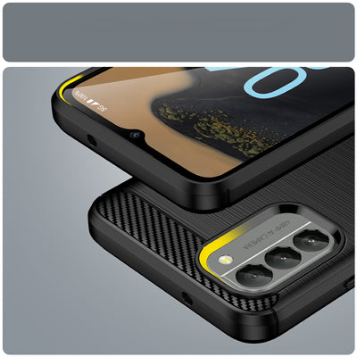 Carbon Case cover for Nokia G400 flexible silicone carbon cover black — Hurtel