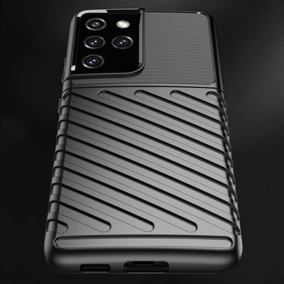 Thunder Case for Samsung Galaxy S23 Ultra silicone armor case blue — Hurtel