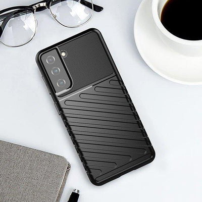Thunder Case case for Samsung Galaxy S23+ silicone armor case black — Hurtel