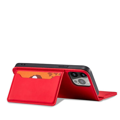 Magnet Card Case for Samsung Galaxy S23 flip cover wallet stand red — Hurtel