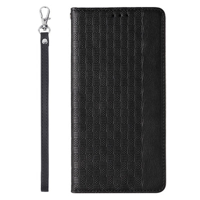 Magnet Strap Case for Samsung Galaxy S23 Flip Wallet Mini Lanyard Stand Black — Hurtel