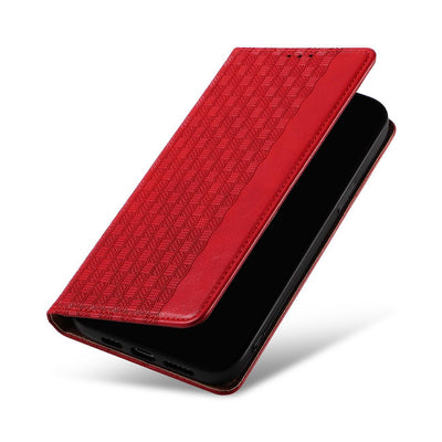 Magnet Strap Case for Samsung Galaxy S23+ Flip Wallet Mini Lanyard Stand red — Hurtel