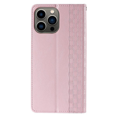 Magnet Strap Case for Samsung Galaxy S23+ Flip Wallet Mini Lanyard Stand Pink — Hurtel