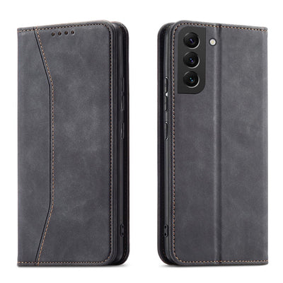 Magnet Fancy Case for Samsung Galaxy S23+ flip cover wallet stand black — Hurtel