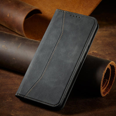 Magnet Fancy Case for Samsung Galaxy S23+ flip cover wallet stand black — Hurtel