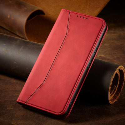 Magnet Fancy Case for Samsung Galaxy S23+ flip cover wallet stand red — Hurtel