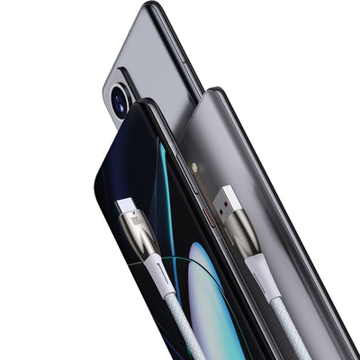 Baseus Glimmer Series fast charging cable USB-A - USB-C 100W 480Mbps 1m white