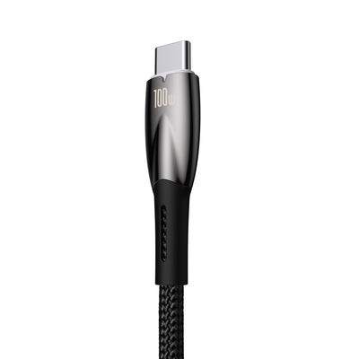 Baseus Glimmer Series Fast Charging Cable USB-A - USB-C 100W 480Mbps 2m black
