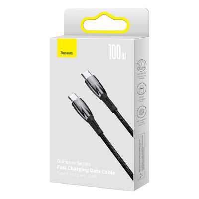 Baseus CADH000701 USB-C - USB-C PD cable 100W 5A 480Mb/s 1m - black