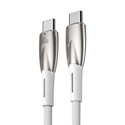 Baseus CADH000802 USB-C - USB-C PD cable 100W 5A 480Mb/s 2m - white