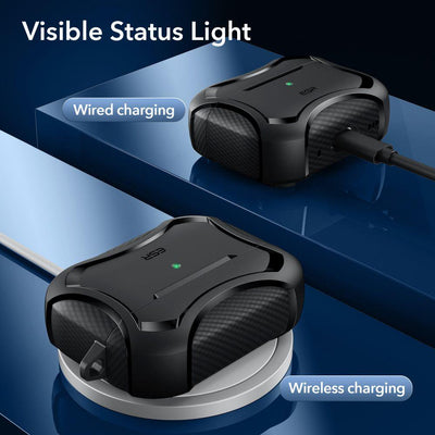 ESR Cyber ​​Armor Halolock Case with MagSafe for Apple AirPods Pro 1/2 - Black