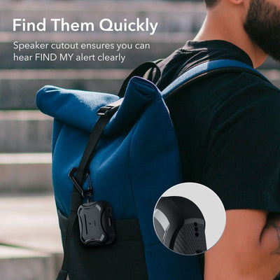 ESR Cyber ​​Armor Halolock Case with MagSafe for Apple AirPods Pro 1/2 - Black