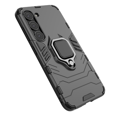 Ring Armor case for Samsung Galaxy S23 armored cover magnetic holder ring black — Hurtel