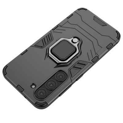 Ring Armor case for Samsung Galaxy S23 armored cover magnetic holder ring black — Hurtel