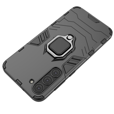 Ring Armor case for Samsung Galaxy S23+ armored cover magnetic holder ring black — Hurtel