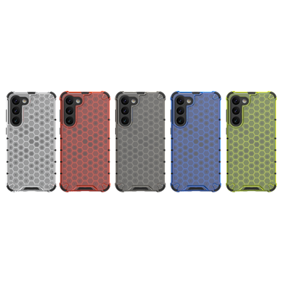Honeycomb case for Samsung Galaxy S23+ armored hybrid cover black — Hurtel