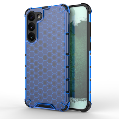 Honeycomb case for Samsung Galaxy S23+ armored hybrid cover blue — Hurtel