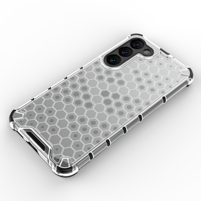 Honeycomb case for Samsung Galaxy S23+ armored hybrid cover transparent — Hurtel