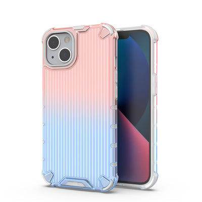Ombre Protect Case for iPhone 14 Plus armored cover pink and blue — Hurtel