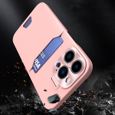 Leather Stand Case for Samsung Galaxy S23+ card wallet cover with stand pink — Hurtel