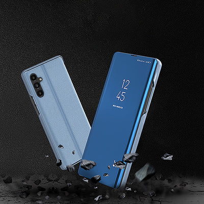 Clear View Case cover for Samsung Galaxy A14 flip cover blue — Hurtel