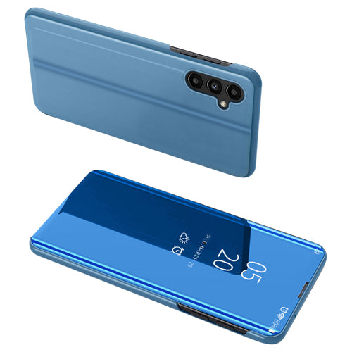 Clear View Case cover for Samsung Galaxy A14 flip cover blue — Hurtel