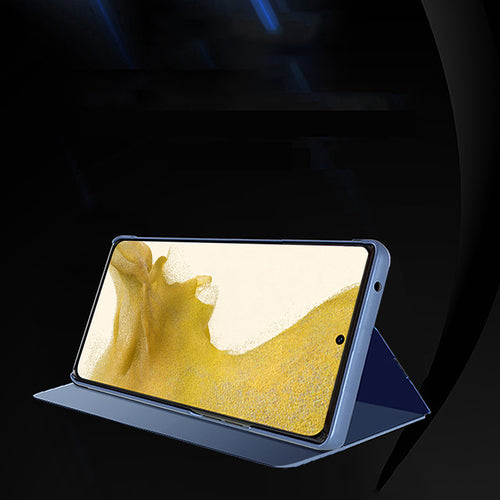 Clear View Case cover for Samsung Galaxy S23+ flip cover blue — Hurtel