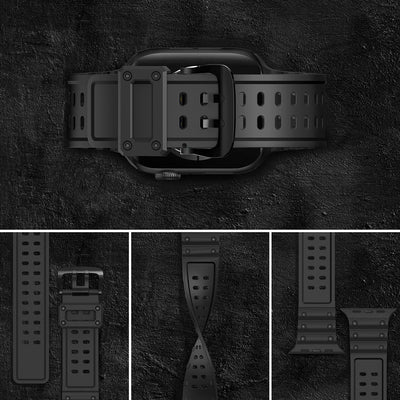 Strap Triple Protection for Apple Watch 38 / 40 / 41 mm bracelet strap - black — Hurtel