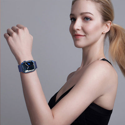 Strap Triple Protection for Apple Watch 38 / 40 / 41 mm band bracelet - navy blue — Hurtel