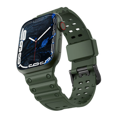 Strap Triple Protection for Apple Watch 38 / 40 / 41 mm band bracelet - green — Hurtel