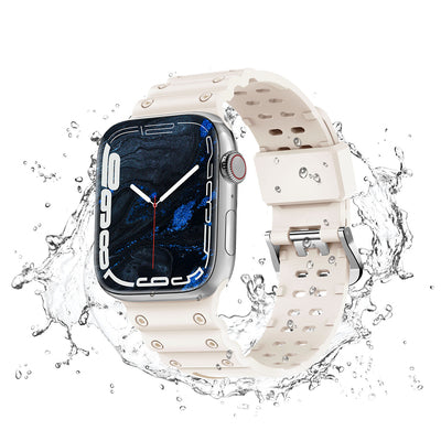 Strap Triple Protection for Apple Watch 38 / 40 / 41 mm band bracelet - beige — Hurtel