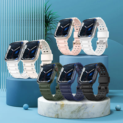 Strap Triple Protection for Apple Watch 38 / 40 / 41 mm band bracelet - transparent — Hurtel