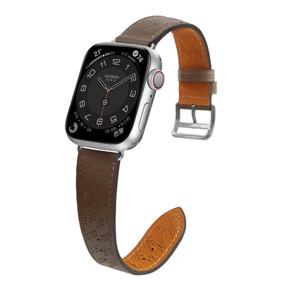 Strap Leather for Apple Watch 38 / 40 / 41 mm band bracelet - dark brown — Hurtel