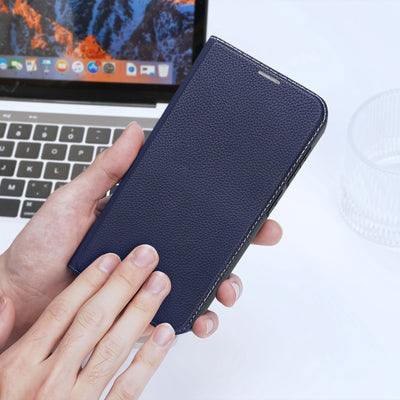 Dux Ducis Skin X2 case Samsung Galaxy S23+ flip case wallet stand blue