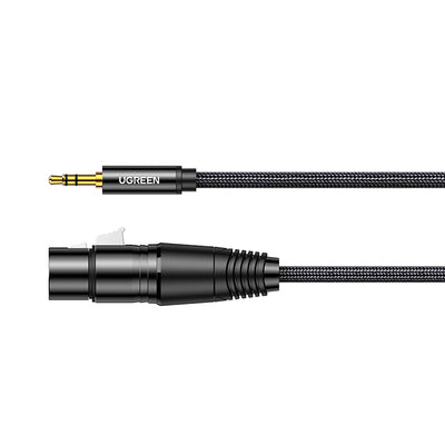 Ugreen audio cable 3.5mm mini jack (male) - XLR (female) 1m black (AV182)