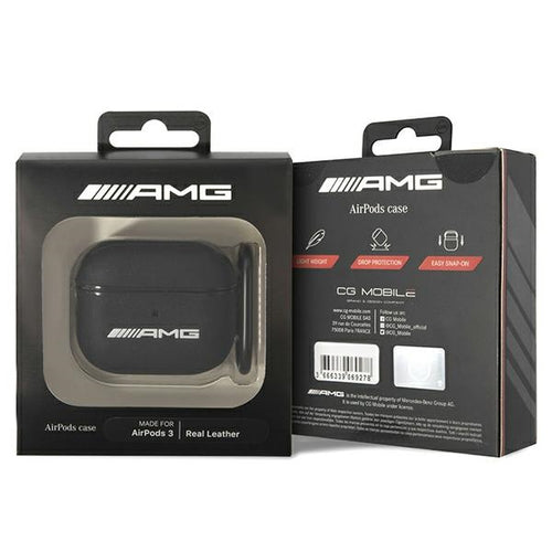 AMG Leather Big Logo case for AirPods 3 - black — Mercedes