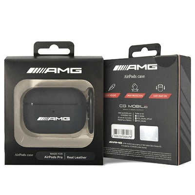 AMG Leather Big Logo case for AirPods Pro - black — Mercedes