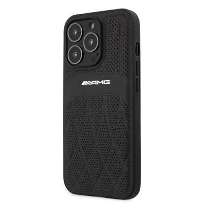 AMG Leather Curved Lines case for iPhone 13 Pro Max - black — Mercedes