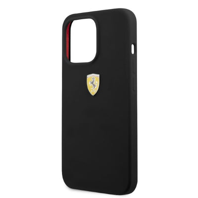 Ferrari FESSIHMP13LBK iPhone 13 Pro / 13 6.1&quot; black/black hardcase Silicone MagSafe